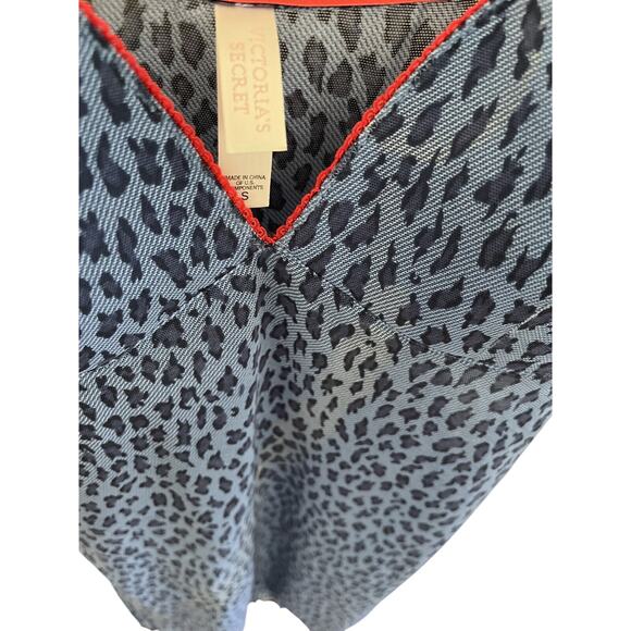 Victoria's Secret Women Junior S Cami Tank Lingerie Animal Print Sheer Coquette - Picture 2 of 4